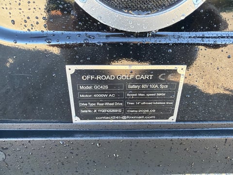 2026 GC42S 6-Passenger Electric Off-Road Golf Cart (Unused) — photo 6