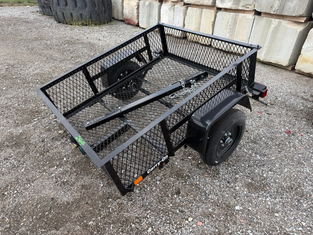 Carry-On 4ft x 5ft High Mesh Side Utility Trailer — No Title, Bill of Sale Only