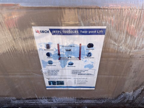 IRANCH IRTPL 10,000 LB Two-Post Vehicle Lift (Unused) — photo 6