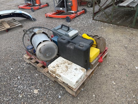 Pallet of Shop Tools, Heater and Hardware — photo 4