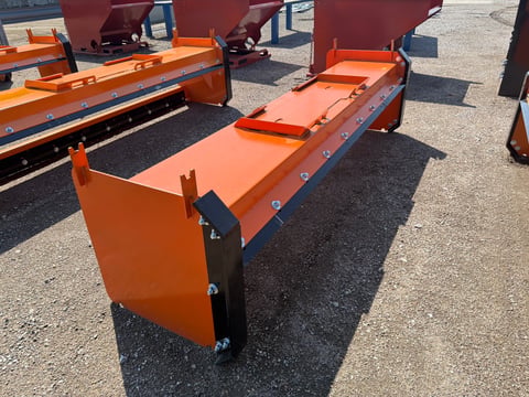 Kit Containers 10' Skid Steer Pusher with Replaceable Shoes and Blade — photo 2