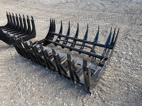 2026 Giyi Gy-CLG72 72in Skid Steer Hydraulic Root Grapple Rake (Unused) — photo 3