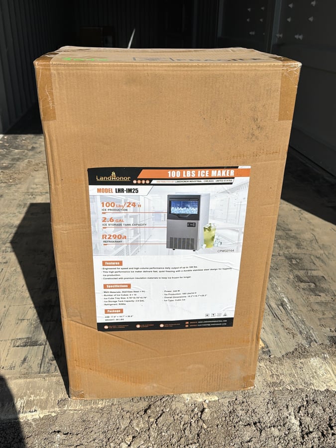 LandHonor LHR-IM25 100 lb Commercial Ice Maker (Unused)