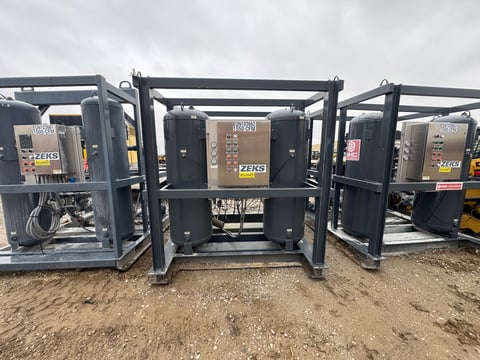 2019 Zeks 1550CFM Eclipse Skid-Mounted Desiccant Air Dryer System — photo 2