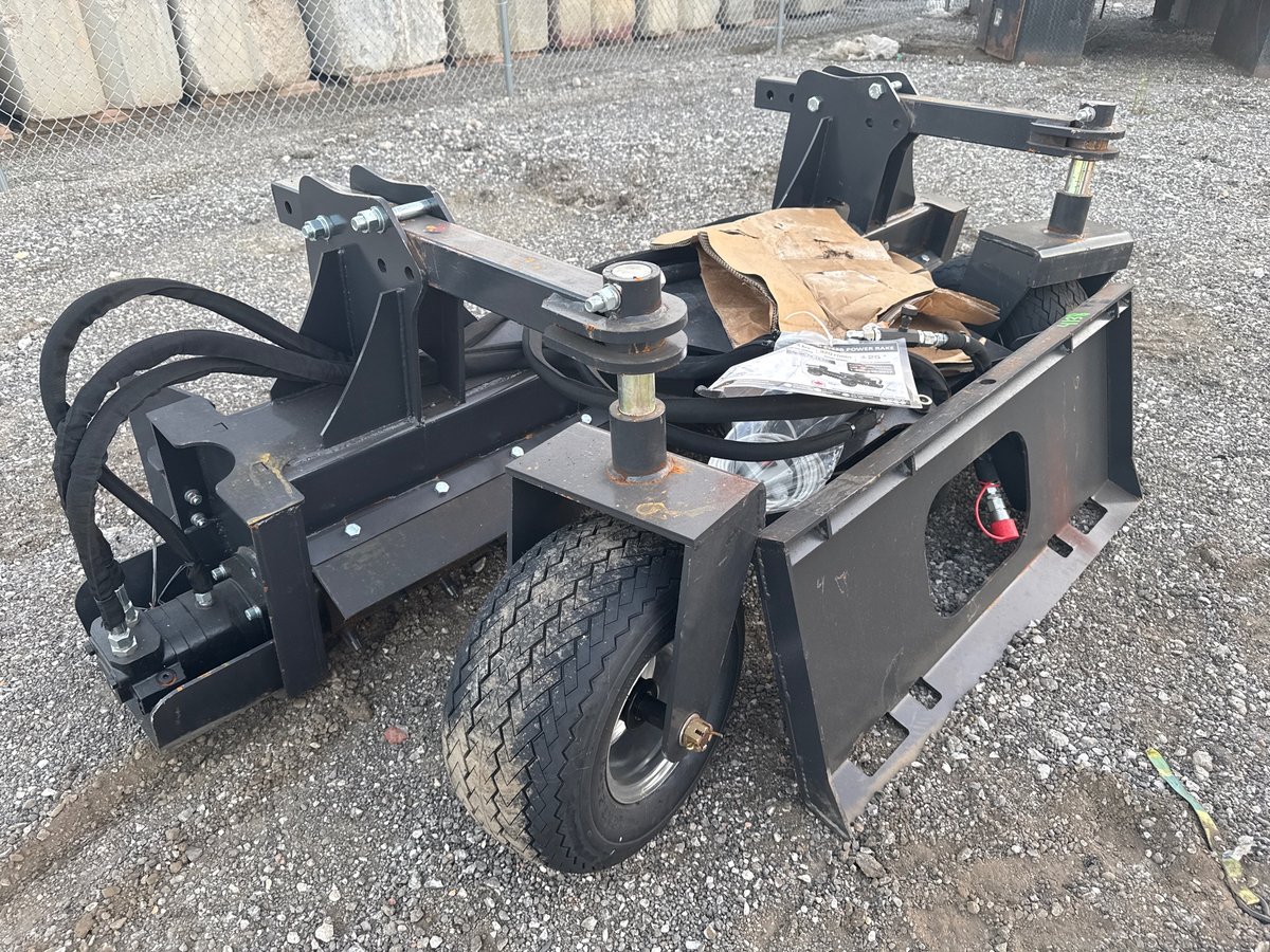 2025 LandHonor PR-12-72W 72in Skid Steer Power Rake (Unused)