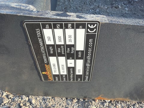 2025 LandHonor TP2-13-08D Skid Steer Tree Puller (Unused) — photo 5