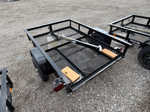 Carry-On 4ft x 6ft Mesh Floor Utility Trailer — No Title, Bill of Sale Only — photo 5