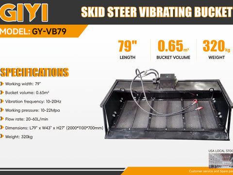 2026 Giyi Gy-VB79 Skid Steer Screening Bucket (Unused) — photo 2