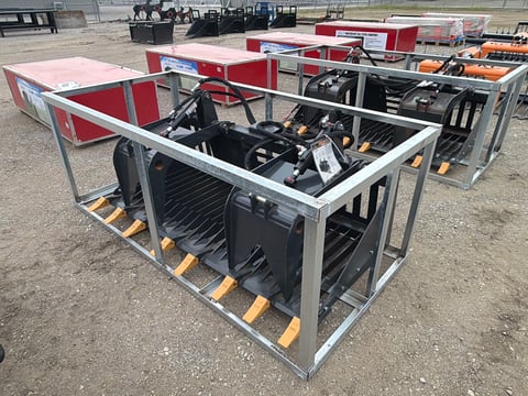 LandHonor RGB-11-72W 72in Heavy-Duty Skid Steer Rock Grapple — photo 1