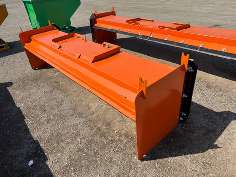 Kit Containers 10' Skid Steer Pusher with Replaceable Shoes and Blade — photo 3
