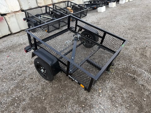 Carry-On 4ft x 5ft High Mesh Side Utility Trailer — No Title, Bill of Sale Only — photo 3