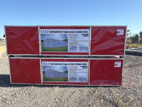 SKLP SK-S5030 50ft x 30ft x 17ft Large Scale Storage Shed (Unused) — photo 1