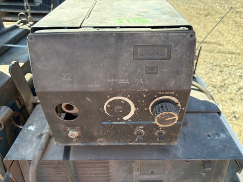 (2) Miller CP-302 CV/DC Mig Welders w/ Wire Feeders on Cart — photo 9