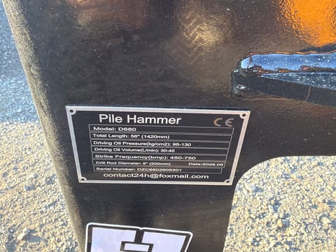 2026 Giyi Gy-D680 Skid Steer Post Driver (Unused) — photo 5