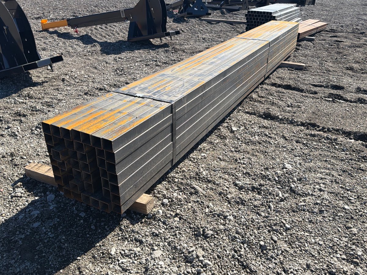 (49) 2in x 2in 14 Ga Steel Square Tubing, 146.5in Long