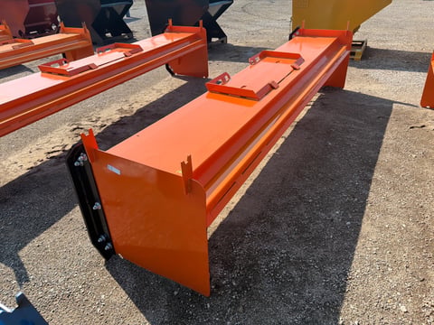 Kit Containers 12' Skid Steer Pusher with Replaceable Shoes and Blade — photo 2
