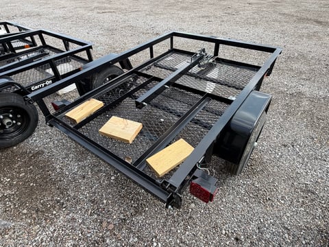 Carry-On 4ft x 6ft Mesh Floor Utility Trailer — No Title, Bill of Sale Only — photo 3