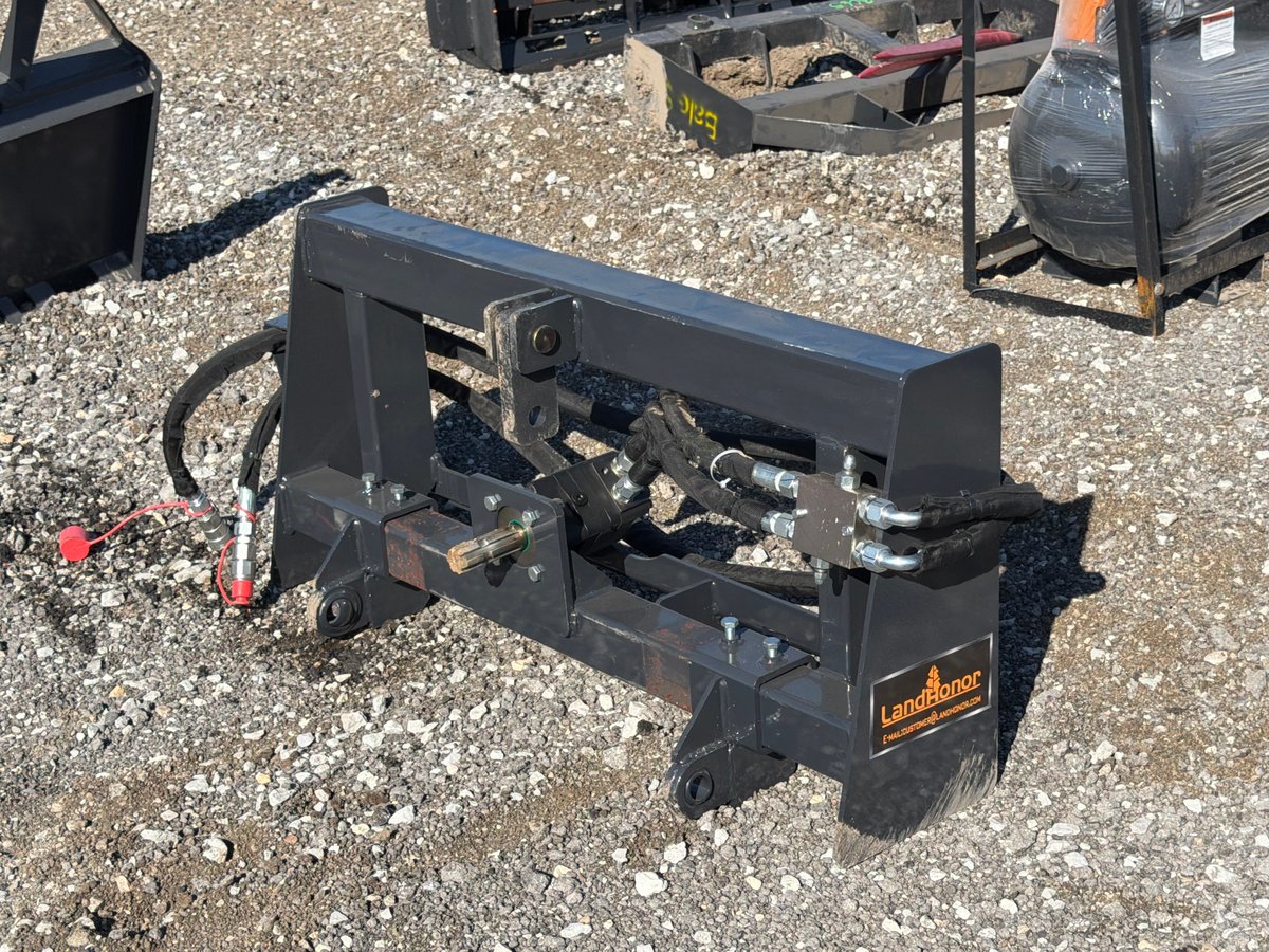LandHonor Skid Steer to 3-Point Hitch PTO Adapter, Hydraulic (Unused)