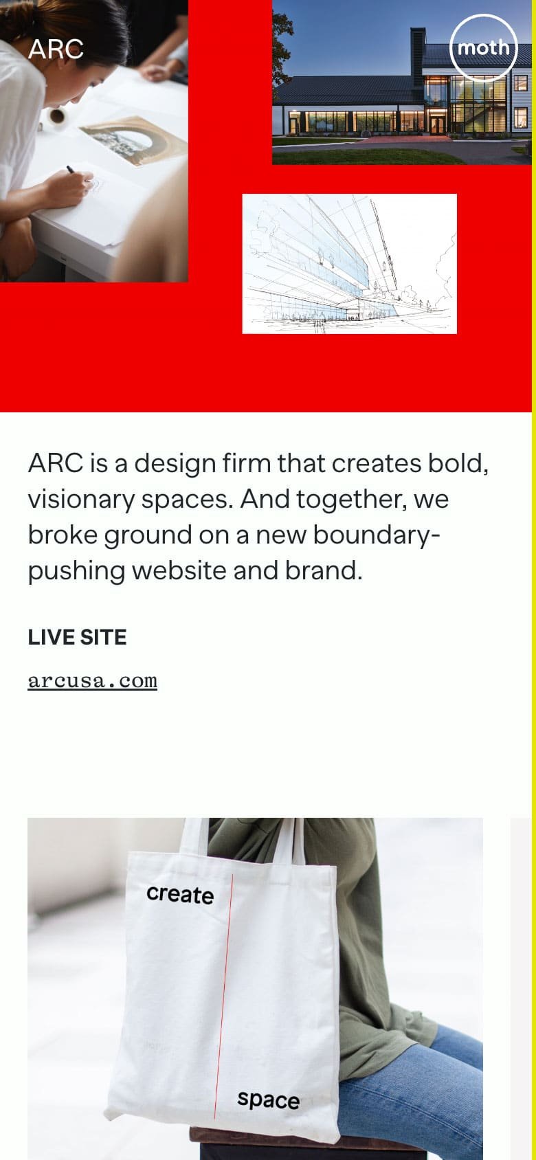 Moth project detail (mobile)