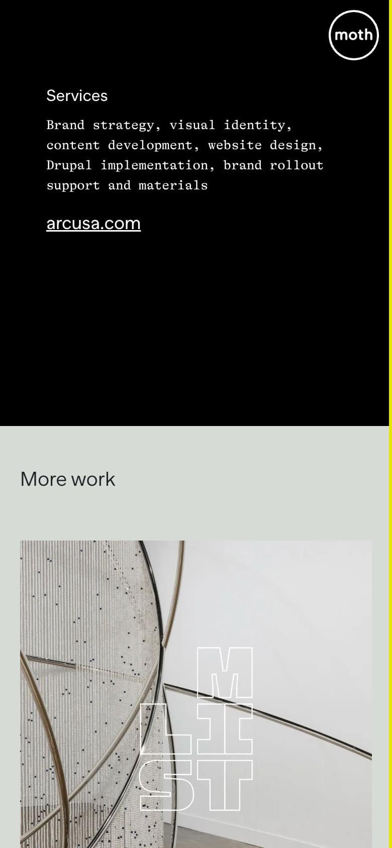 Moth project detail (mobile)