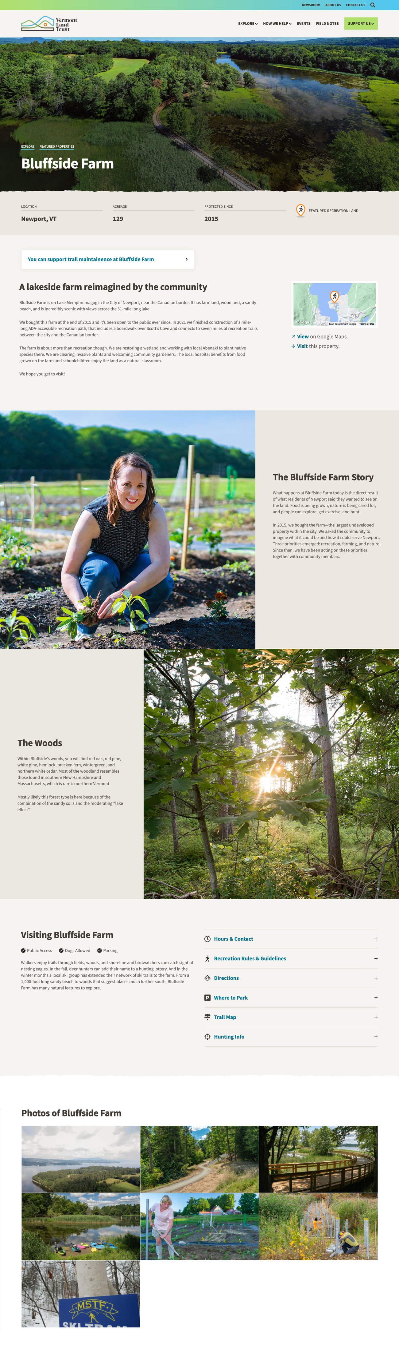 Vermont Land Trust featured property