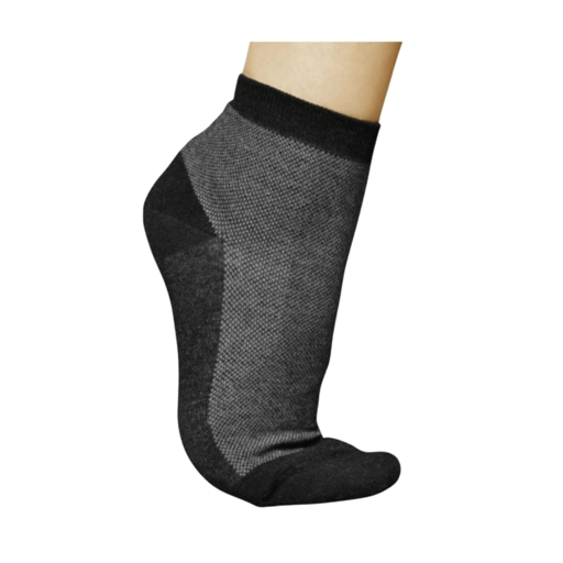 גרביים אנטיבקטריאליים  בשילוב סיבי כסף בצבע אפור (נשים)