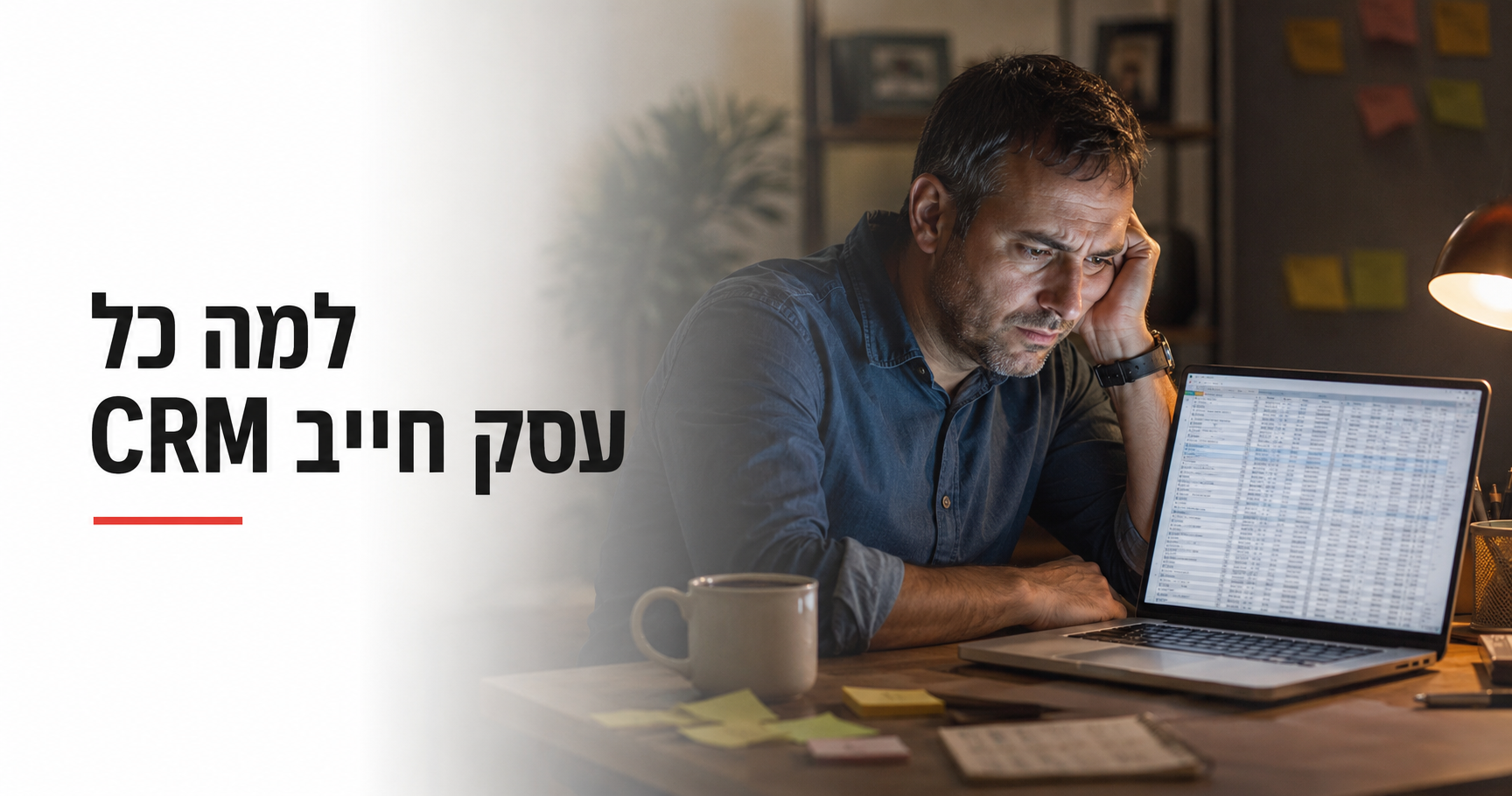 למה כל עסק חייב CRM ב-2026 (וכמה כסף אתה מפסיד בלי אחד)
