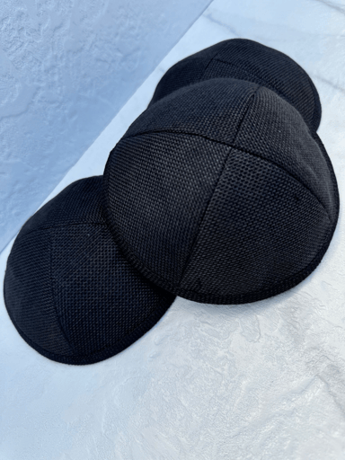 כיפת פשתן רשת שחור