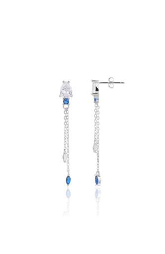 עגיל נופל זרקור כחול