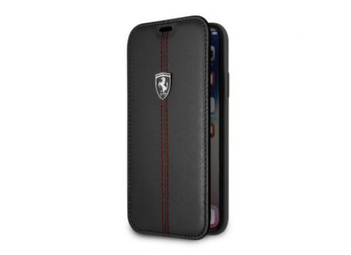 CG Mobile כיסוי ספר מעור לאייפון XS MAX בצבע שחור פרארי רשמי