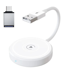 WIRELESS CARPLAY ADAPTER לבן