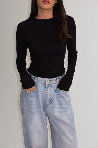 חולצת בייסיק 2151 - שחור