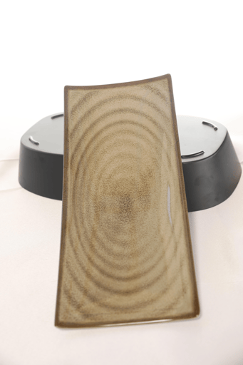 מגש אובלי בשרי למרכז שולחן