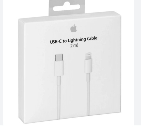 כבל הטענה TYPE C TO IPHONE 2 METER APPLE מקורי לבן