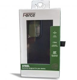 כיסוי אחורי FORCE STEEL DEFENDER IPHONE 15 שחור
