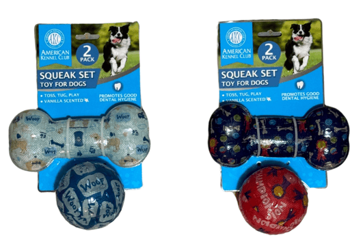 סט עצם וכדור במגוון עיצובים (16-24 ס"מ)