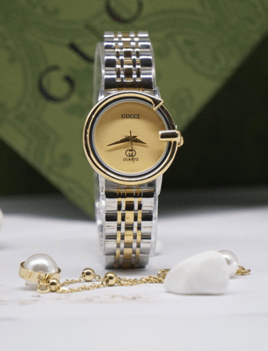 שעון גוצ׳י משולב זהב כסף נשים