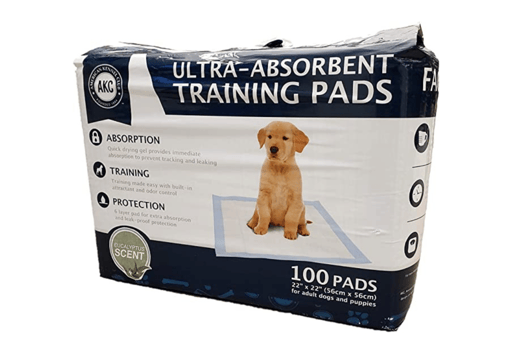 פדים סופגים לאילוף ולניקיון (מידות 56X56 ס"מ) 100 בחבילה