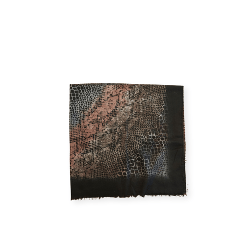 pink grey snake scarf