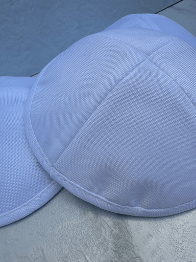 כיפת משי פשתן לבנה