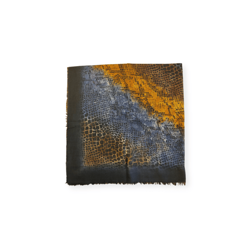 yellow/blue snake scarf