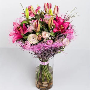 זר וורוד לבן