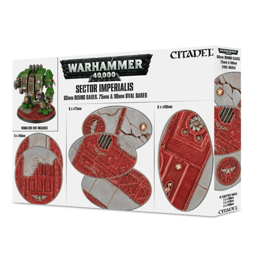 SECTOR IMPERIALIS 60MM ROUND, 75MM OVAL & 90MM OVAL BASES