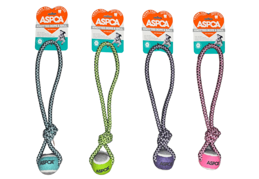 חבל מפותל עם כדור (43 ס"מ)