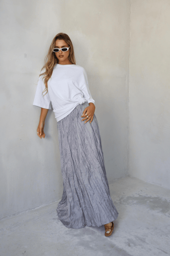 חצאית מקסי קרפ