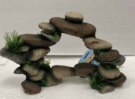 ‏דקורציה סלע עם חור 18/11 ס״מ