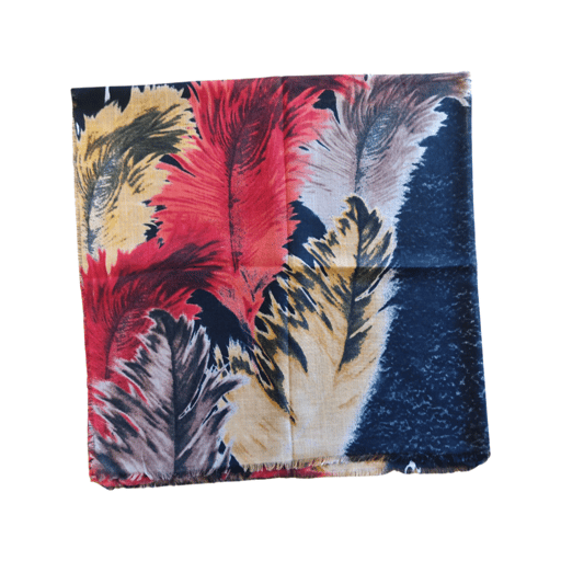 red leaf scarf