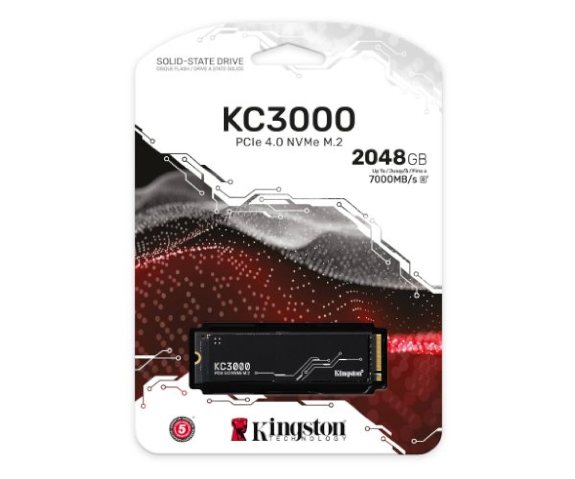 דיסק פנימי Kingston KC3000 2048GB NVME Gen4 7000/7000 R/W