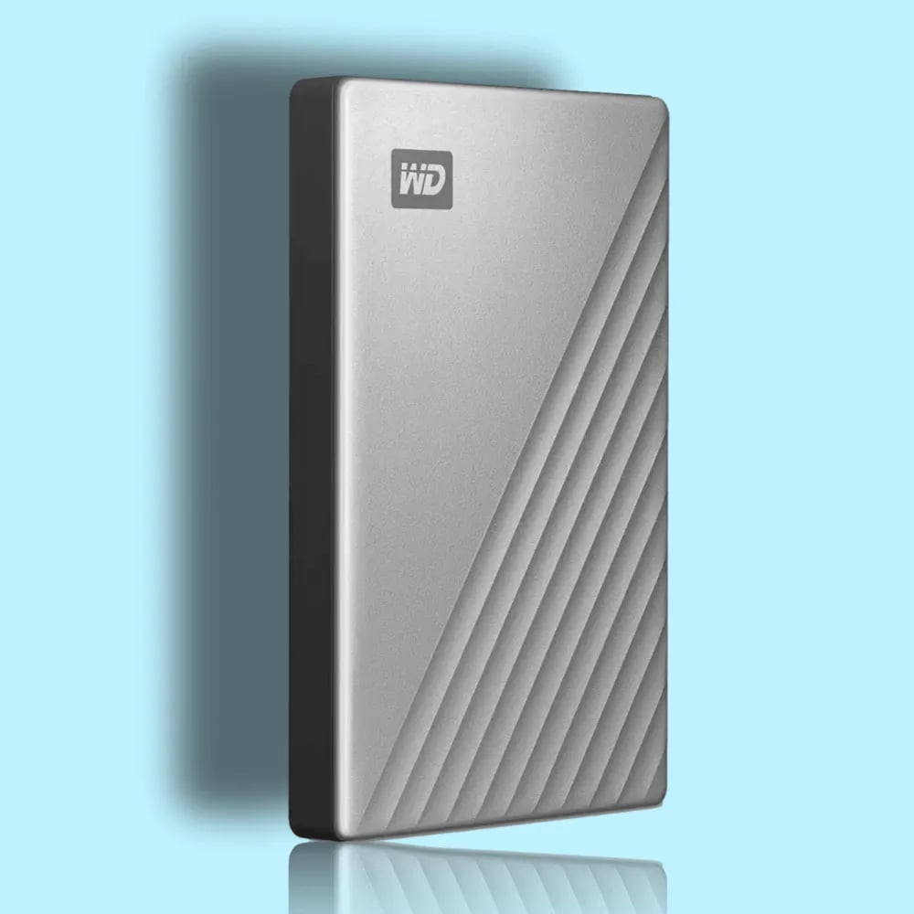 כונן חיצוני 3.0 PAS ULTRA CTC 2TB מבית WD בצבע כסף