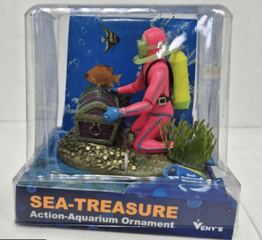 צעצוע לאקווריום - צוללן ורוד